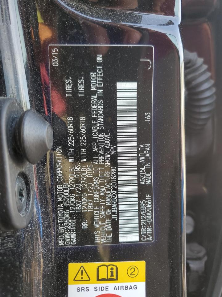 2015 Lexus Nx 200T VIN: JTJBARBZXF2018280 Lot: 56153555