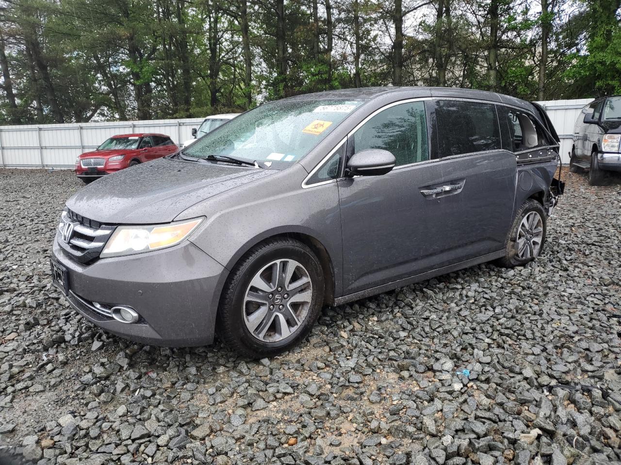 2014 Honda Odyssey Touring en Venta en Windsor, NJ - Rear End