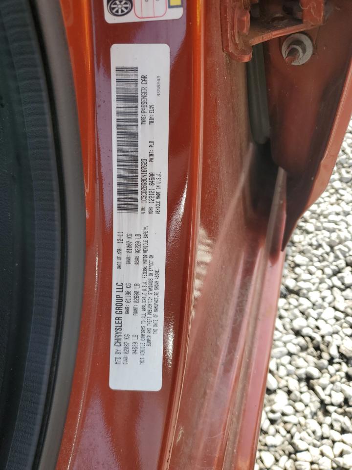 2012 Dodge Avenger R/T VIN: 1C3CDZBG9CN187623 Lot: 56198225