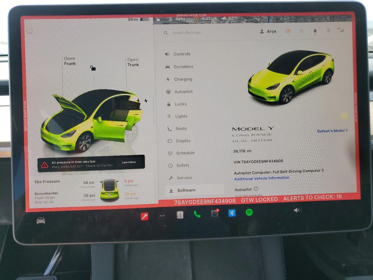 2022 Tesla Model Y VIN: 7SAYGDEE9NF434908 Lot: 56733235