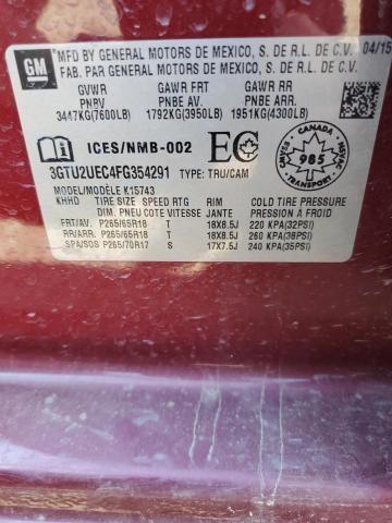 2015 GMC SIERRA K1500 SLE