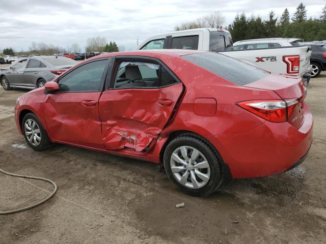 Sedans TOYOTA COROLLA 2014 Czerwony