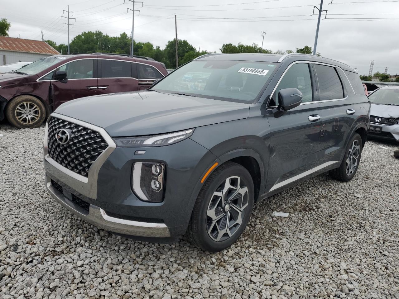 2022 Hyundai Palisade Calligraphy للبيع في Columbus، OH - Rear End