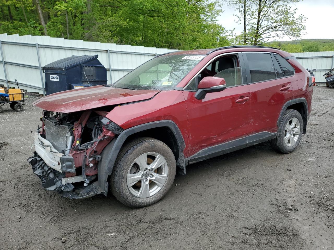 2020 Toyota Rav4 Xle na sprzedaż w Center Rutland, VT - Front End