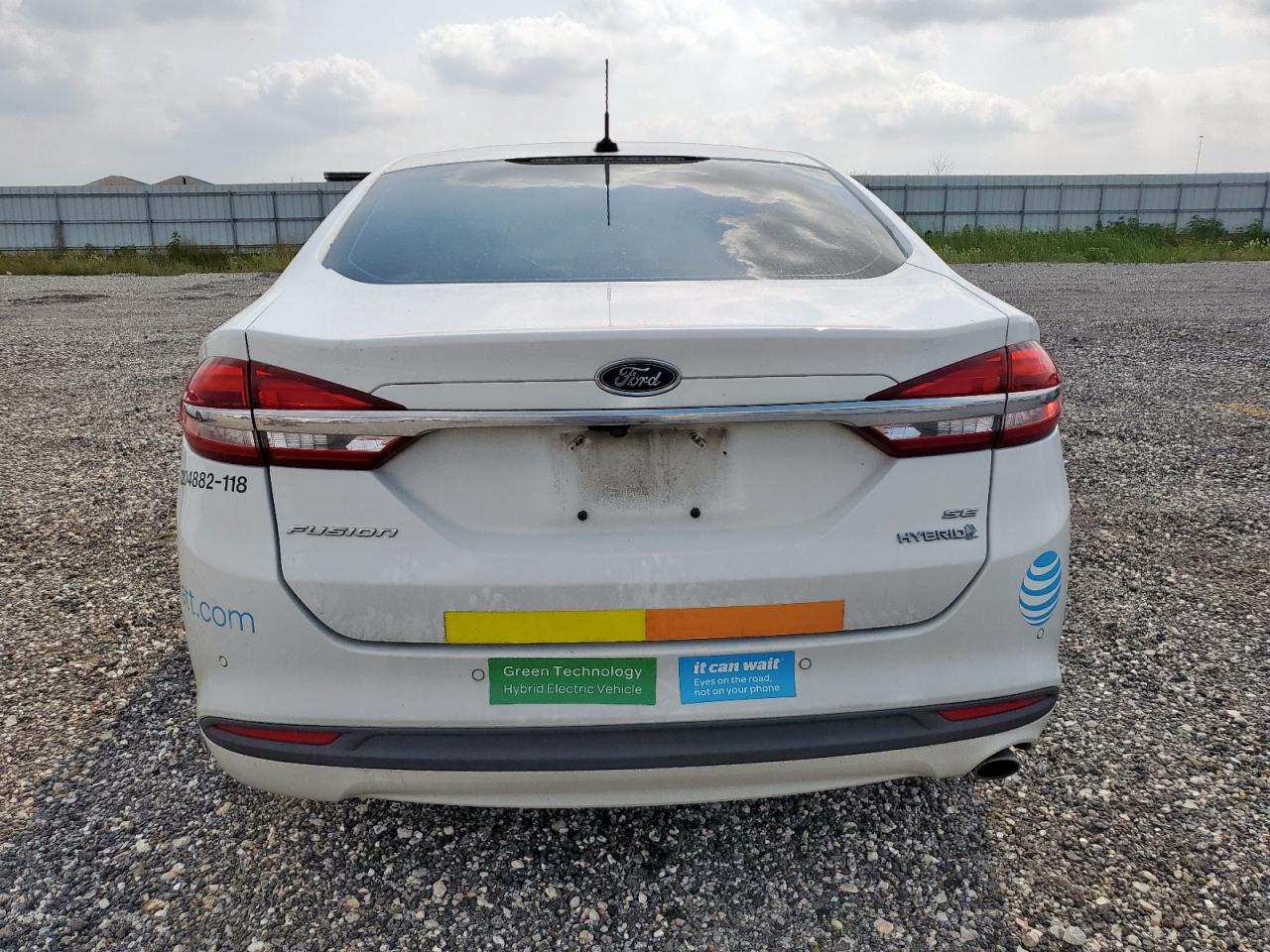 2018 Ford Fusion Se Hybrid VIN: 3FA6P0LU1JR118750 Lot: 54034985