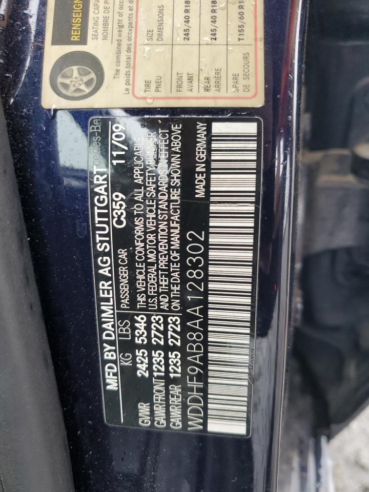 2010 Mercedes-Benz E 550 4Matic VIN: WDDHF9AB8AA128302 Lot: 56785255