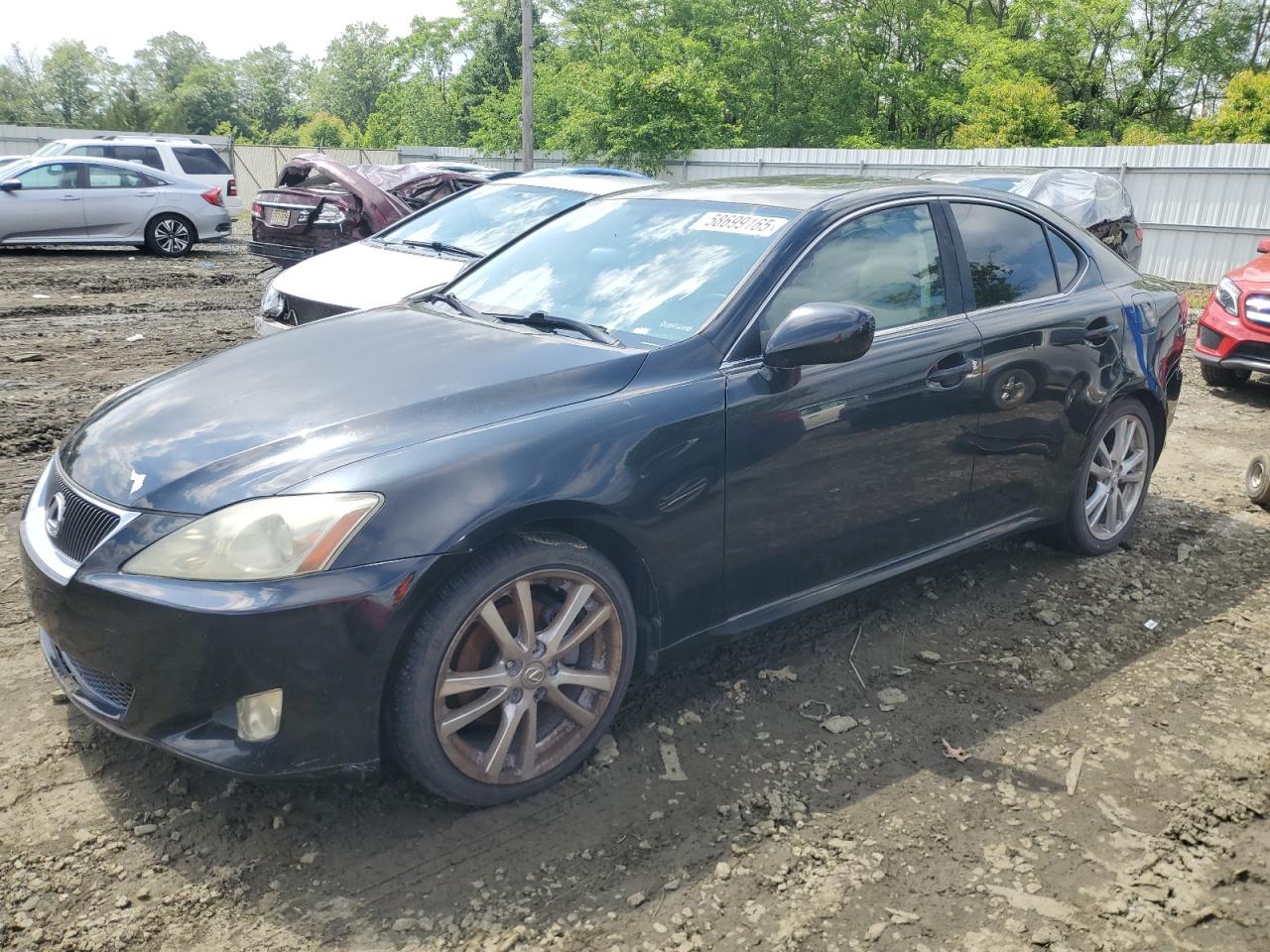 2007 Lexus Is 250 black null gas JTHBK262275032001 photo #1