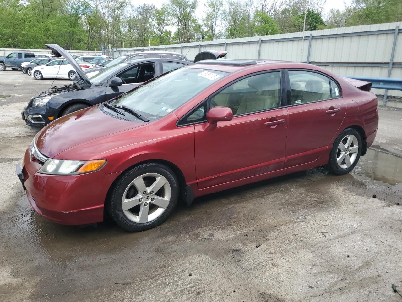 2007 Honda Civic Ex for Sale in Ellwood City, PA - Rear End