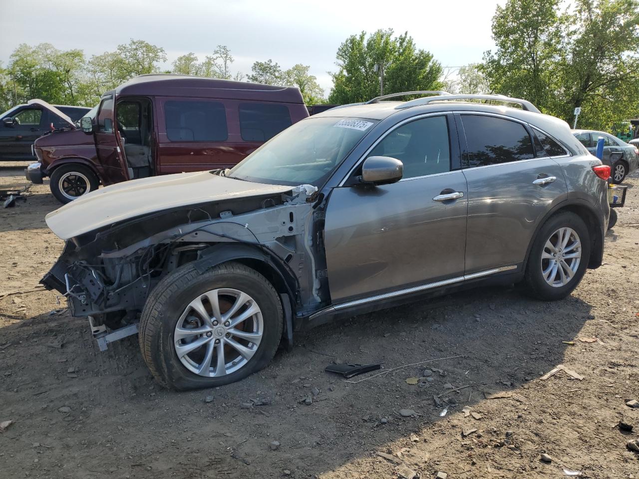 2016 Infiniti Qx70 de vânzare în Baltimore, MD - Stripped