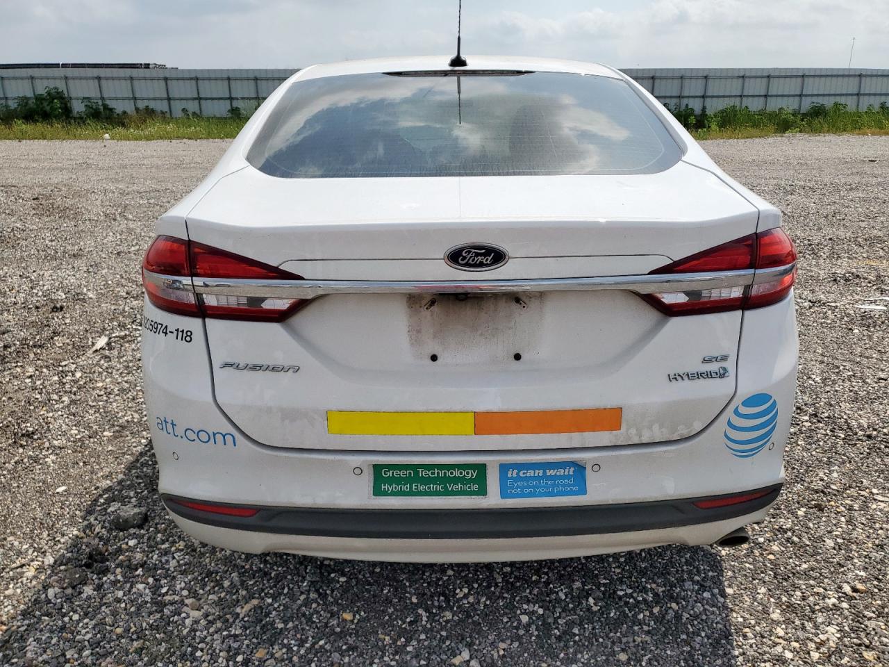 2018 Ford Fusion Se Hybrid VIN: 3FA6P0LU8JR171638 Lot: 54035175