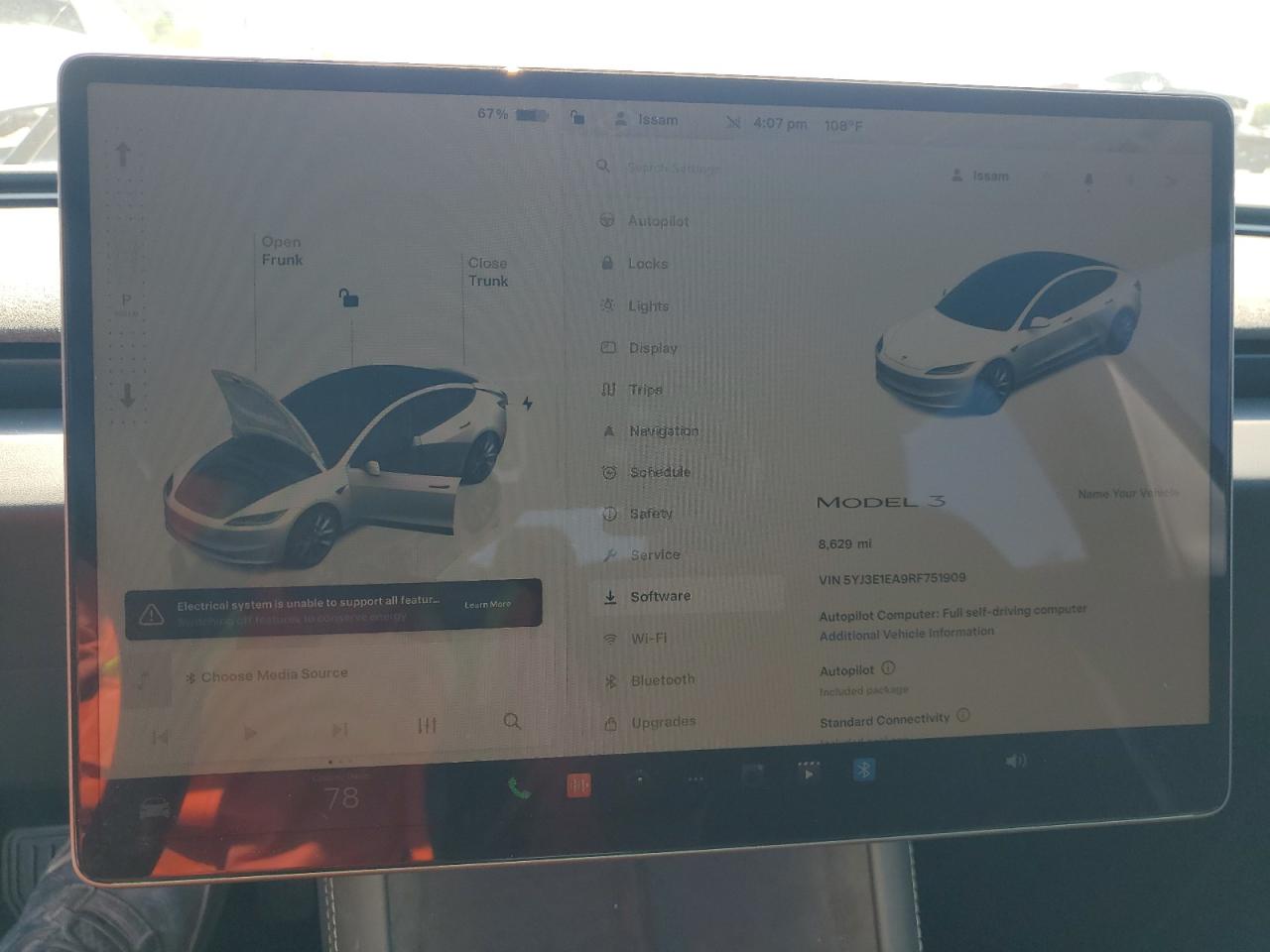 2024 Tesla Model 3 VIN: 5YJ3E1EA9RF751909 Lot: 56796555
