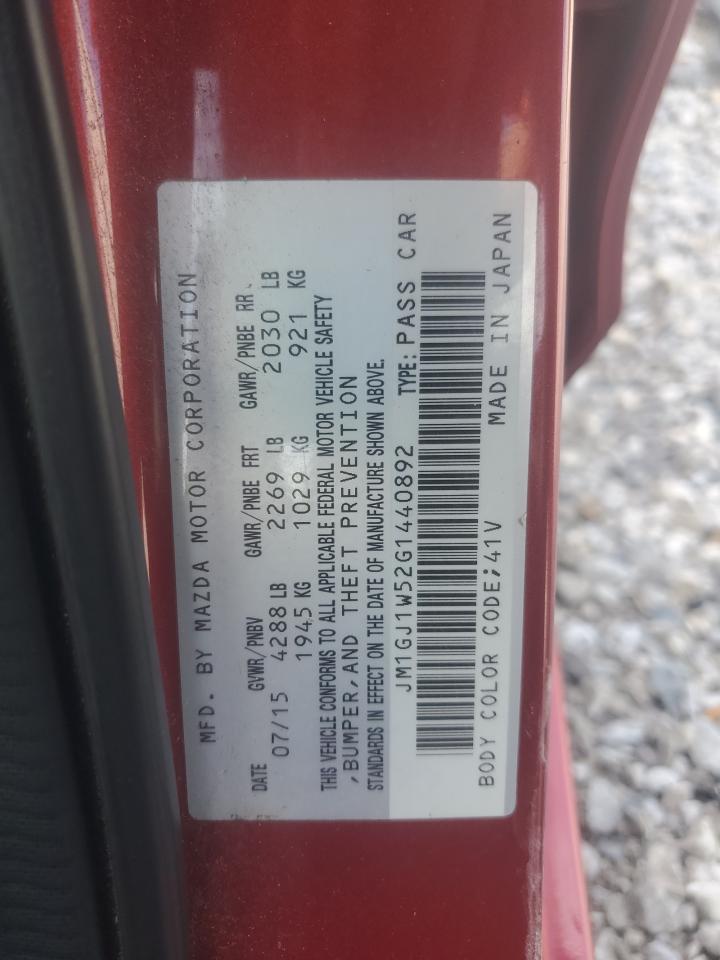 2016 Mazda 6 Grand Touring VIN: JM1GJ1W52G1440892 Lot: 68197515