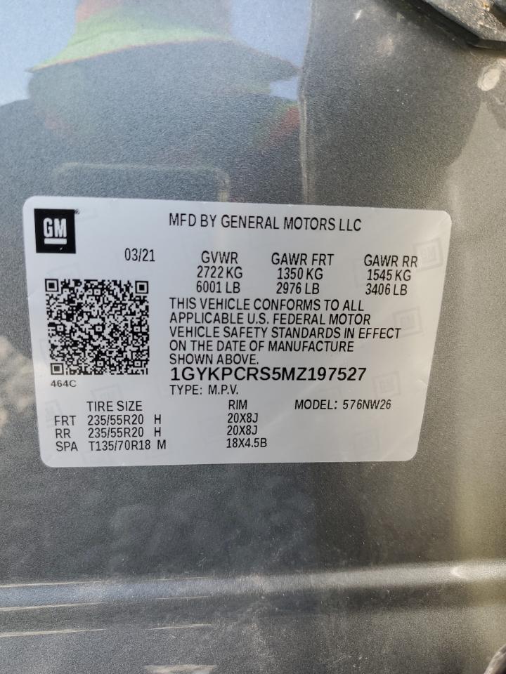 2021 Cadillac Xt6 Premium Luxury VIN: 1GYKPCRS5MZ197527 Lot: 55952185