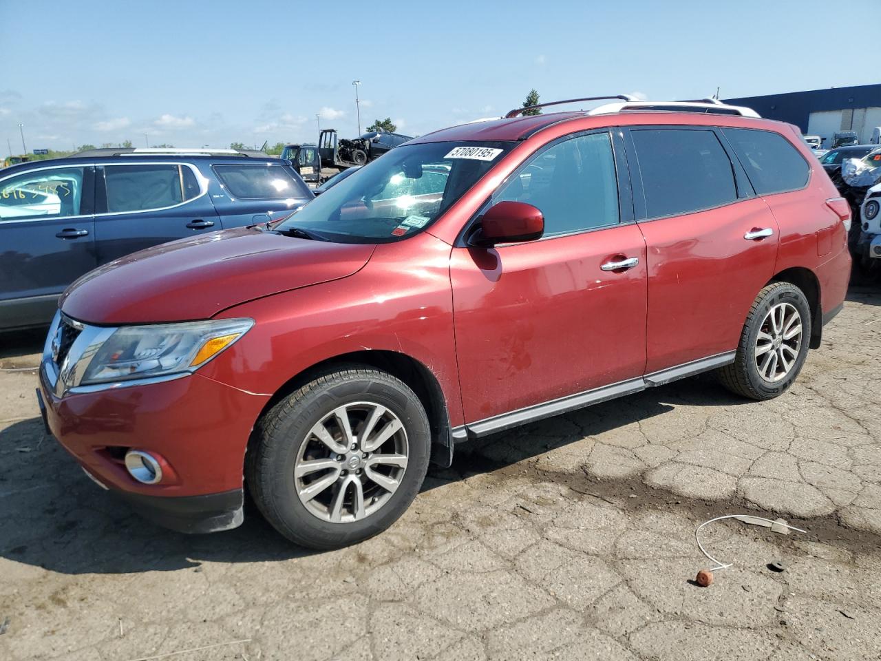 2016 Nissan Pathfinder S за продажба в Woodhaven, MI - Rear End