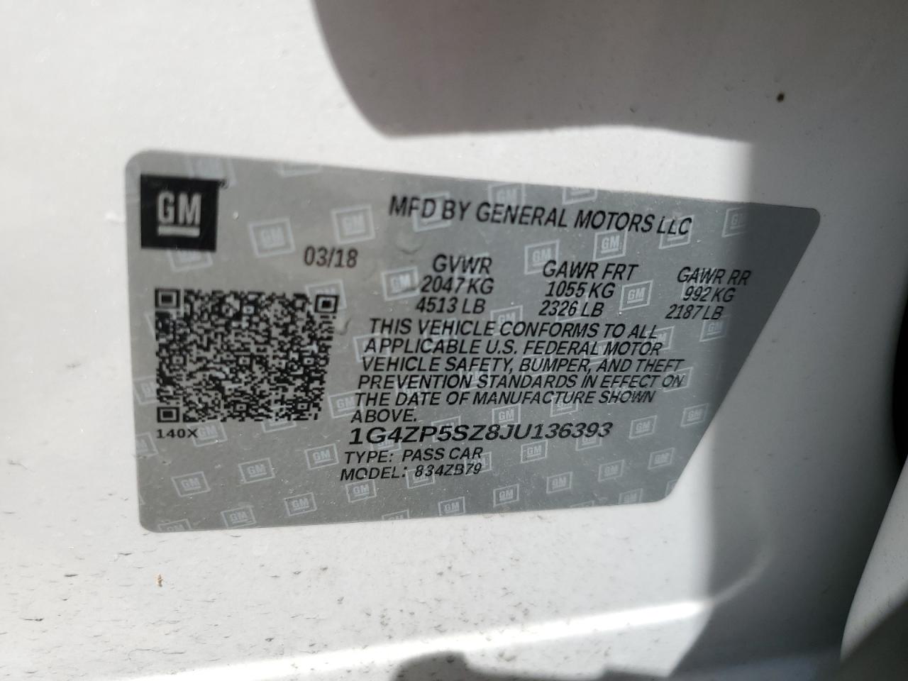2018 Buick Lacrosse Essence VIN: 1G4ZP5SZ8JU136393 Lot: 56213295