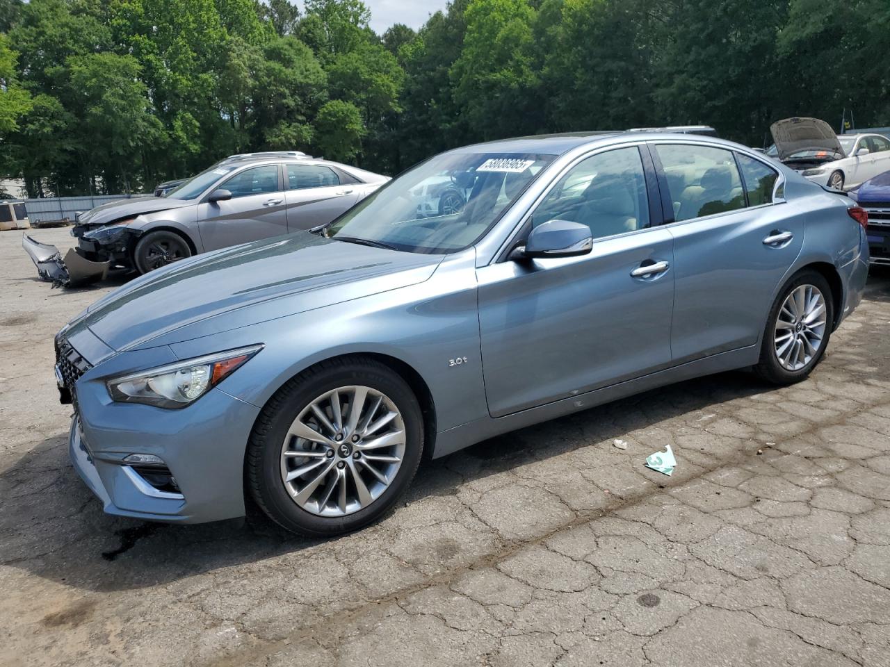 2019 Infiniti Q50 Luxe للبيع في Austell، GA - Front End