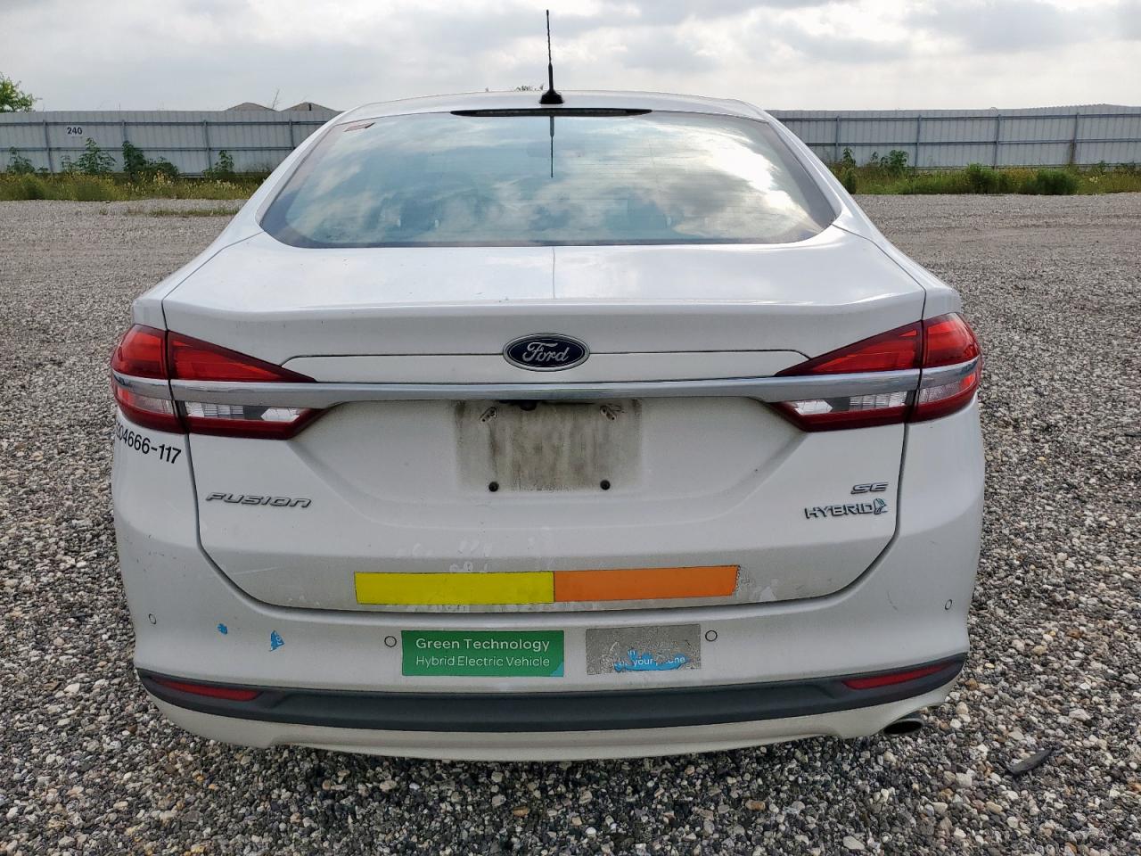 2017 Ford Fusion Se Hybrid VIN: 3FA6P0LU6HR410145 Lot: 54037795