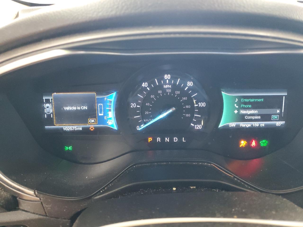 2019 Ford Fusion Se VIN: 3FA6P0LU9KR124782 Lot: 54038505