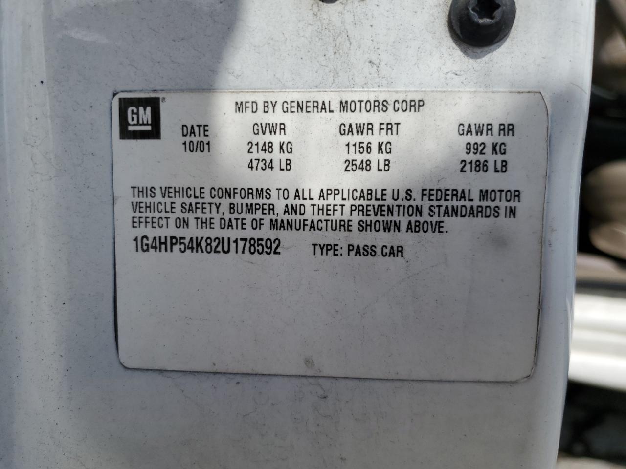 2004 Buick Lesabre Custom VIN: 1G4HP52K94U102532 Lot: 56755245