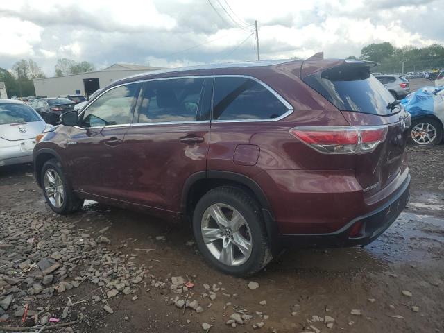 Parquets TOYOTA HIGHLANDER 2016 Burgundy