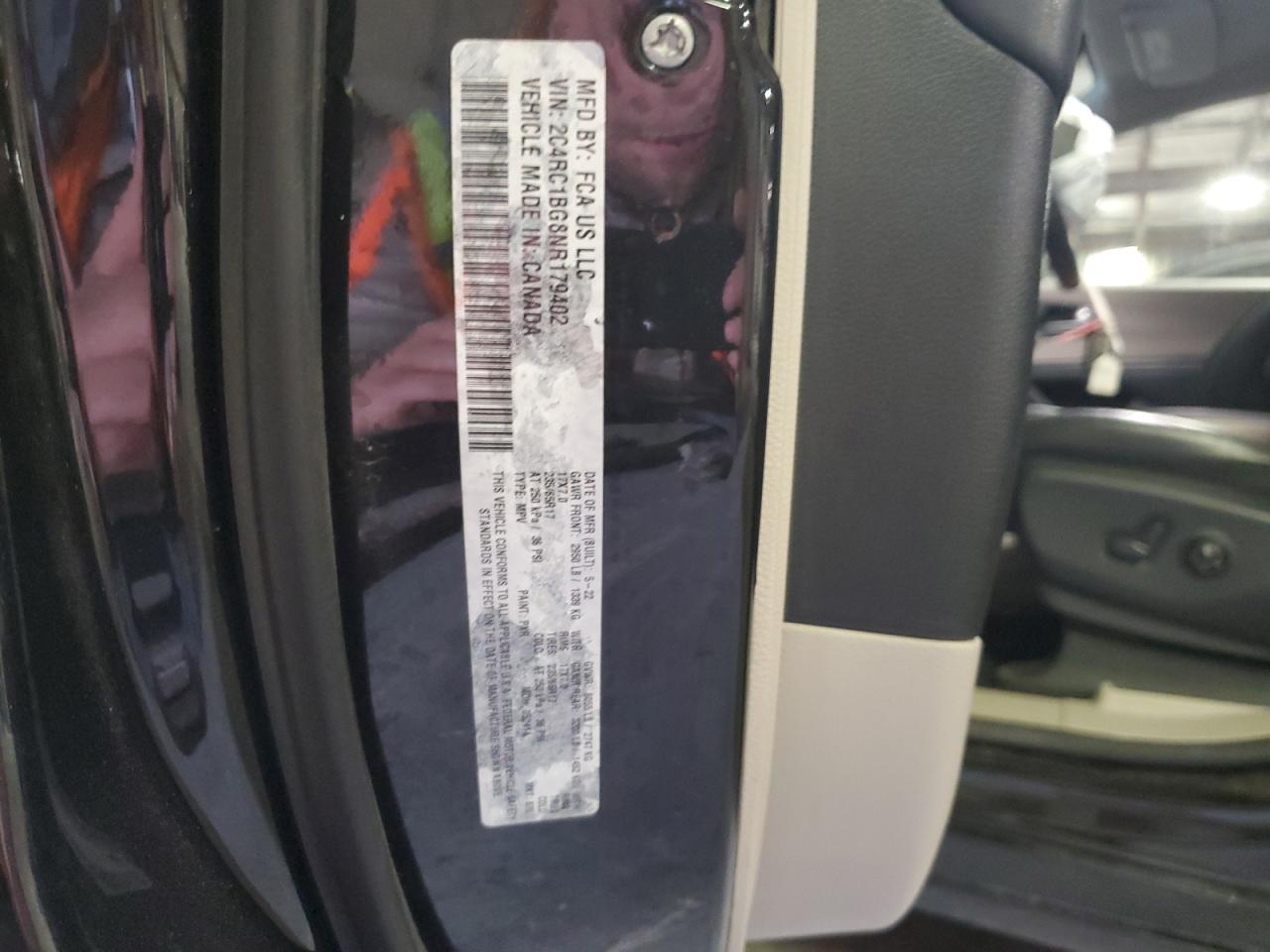 2022 Chrysler Pacifica Touring L VIN: 2C4RC1BG8NR179402 Lot: 56229055