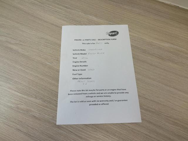 2016 LAND ROVER R ROVER SP