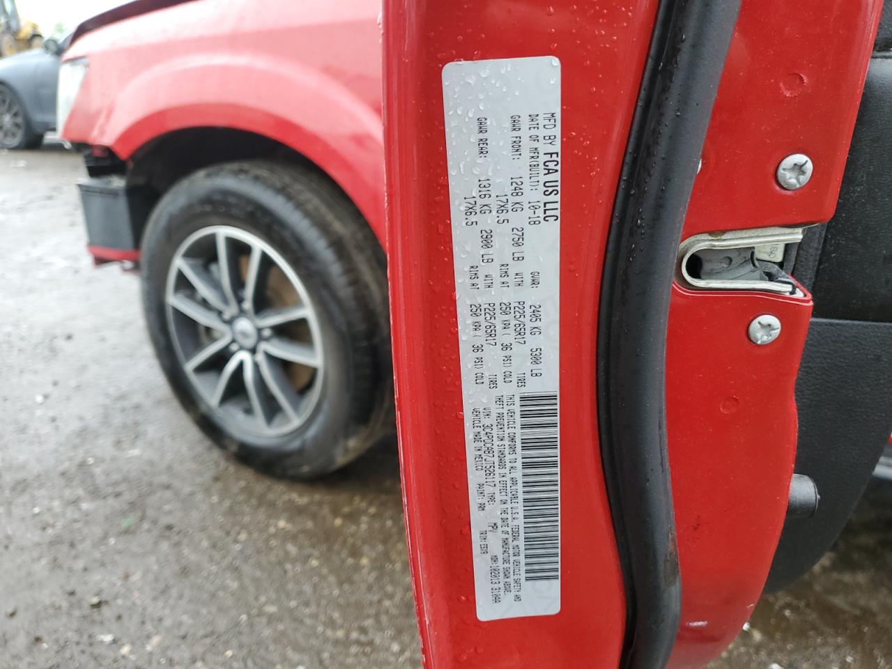 2018 Dodge Journey Se VIN: 3C4PDCAB7JT526117 Lot: 55917295