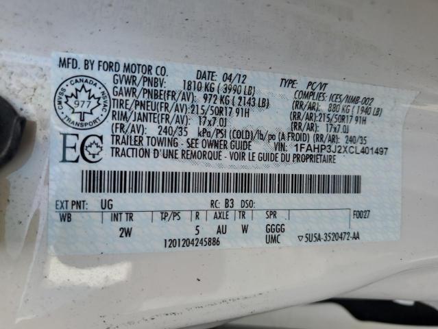 2012 FORD FOCUS TITANIUM