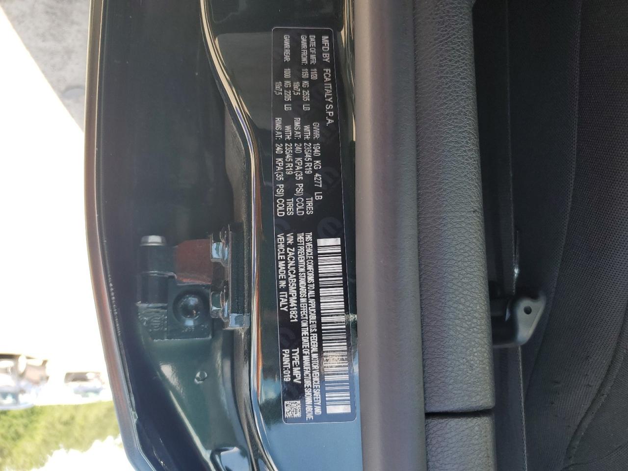 2021 Jeep Renegade Sport VIN: ZACNJCAB5MPM41821 Lot: 55664685