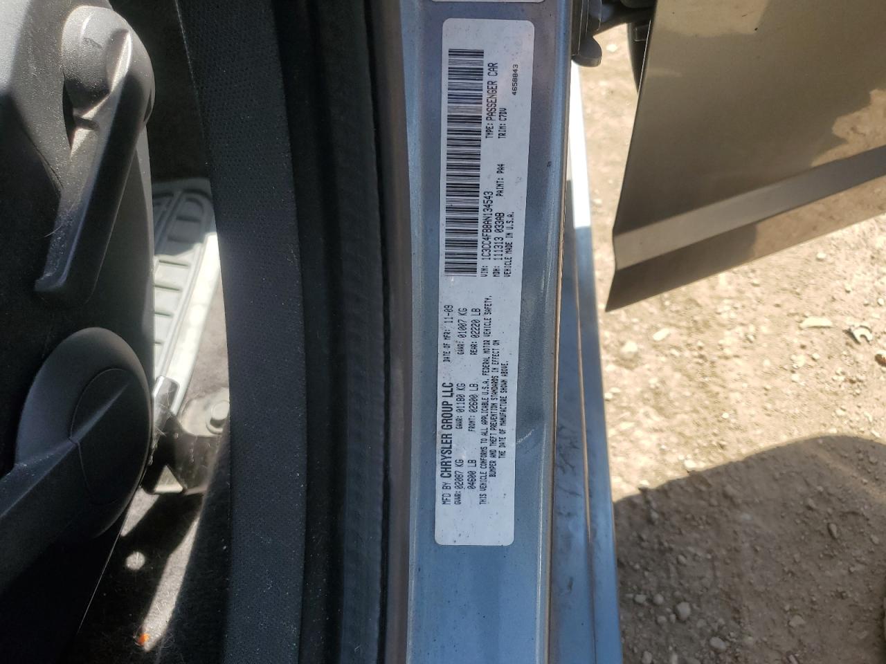 2010 Chrysler Sebring Touring VIN: 1C3CC4FB8AN134543 Lot: 56587345
