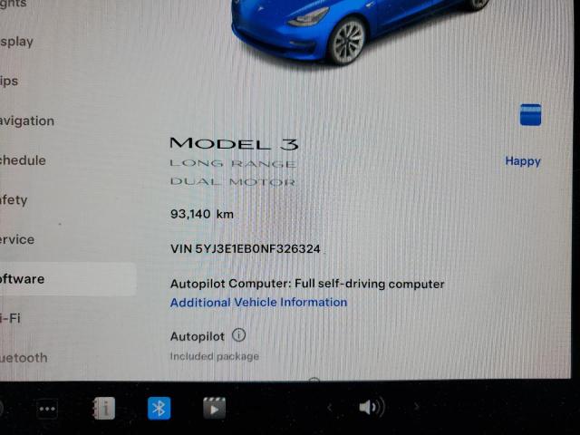 2022 TESLA MODEL 3 