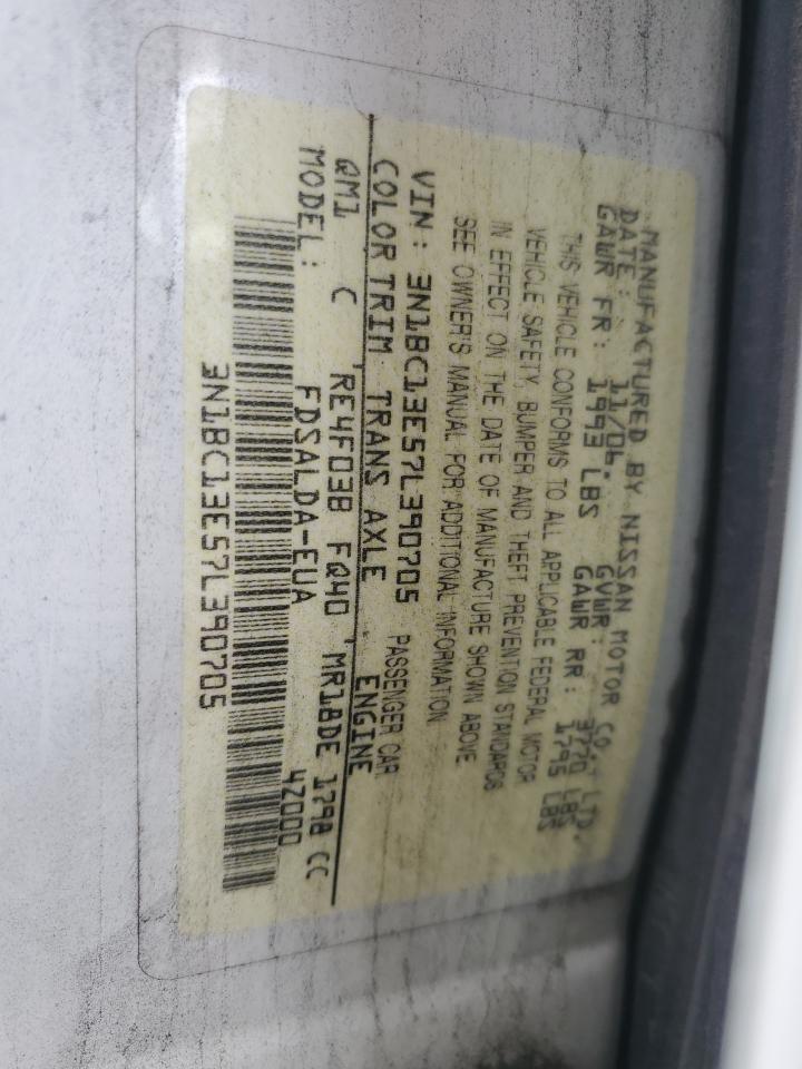 2007 Nissan Versa S VIN: 3N1BC13E57L390705 Lot: 58046555