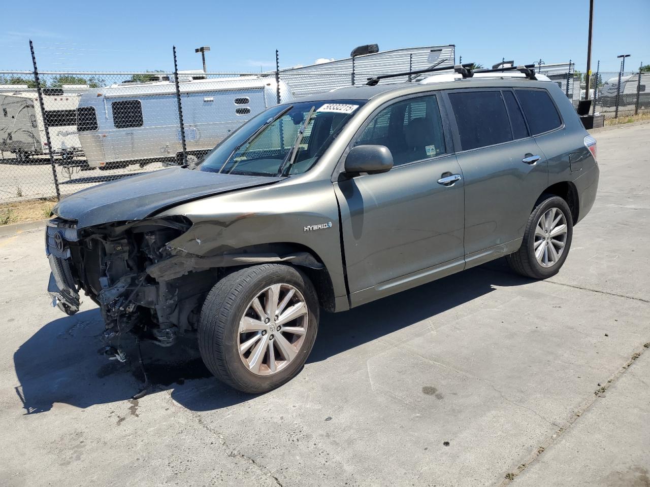 2008 Toyota Highlander Hybrid Limited იყიდება Sacramento-ში, CA - Front End