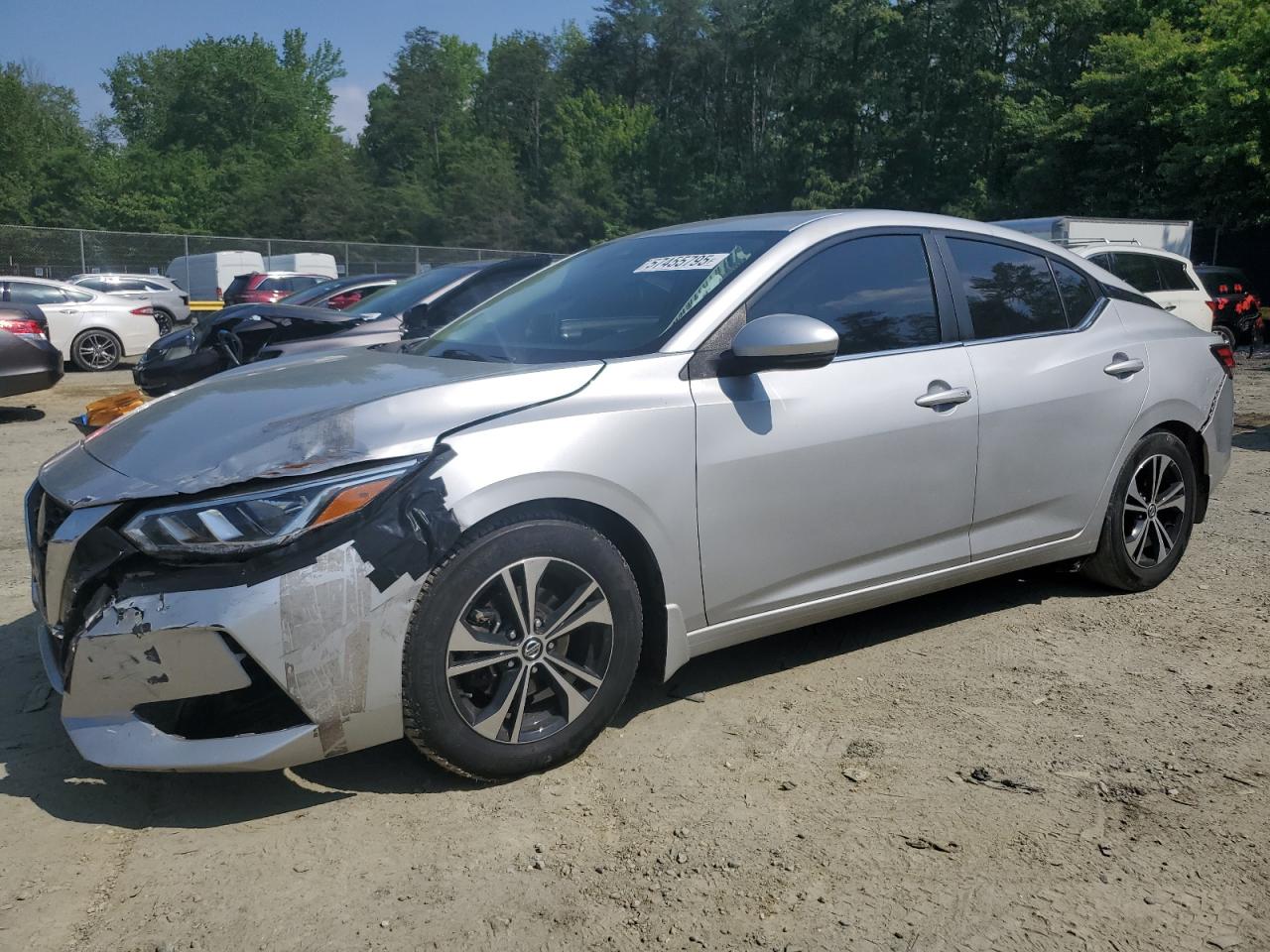 2020 Nissan Sentra Sv продається в Waldorf, MD - Front End