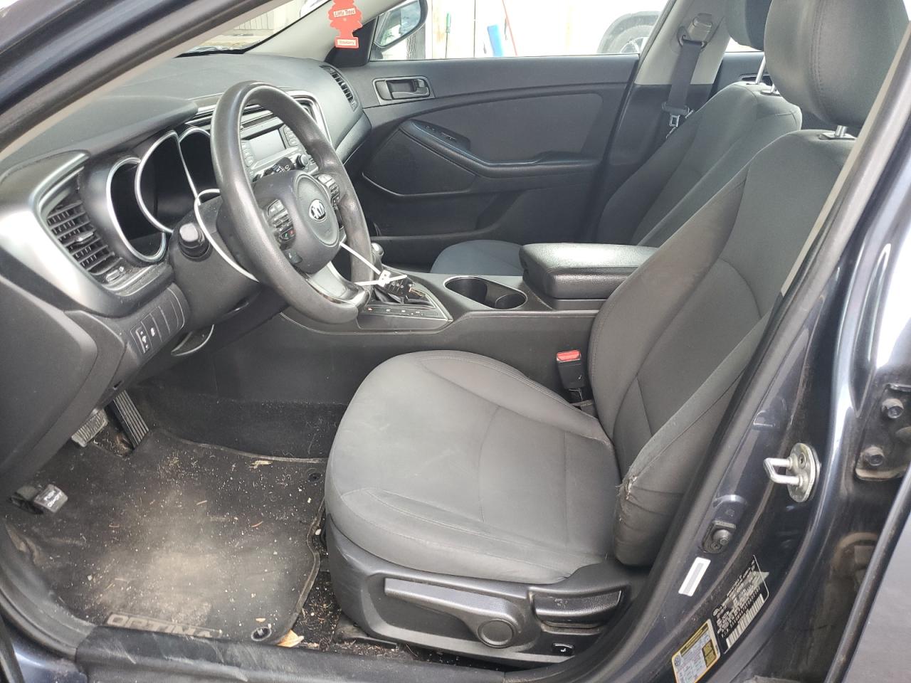 2015 Kia Optima Lx VIN: 5XXGM4A76FG402182 Lot: 57311815