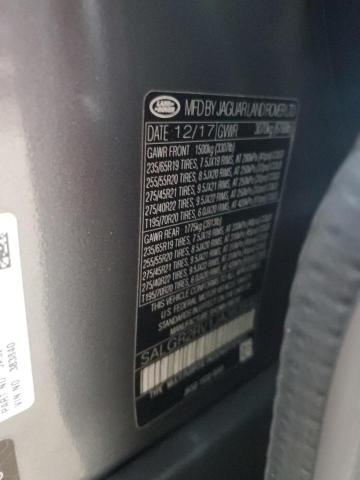 2018 LAND ROVER RANGE ROVER   