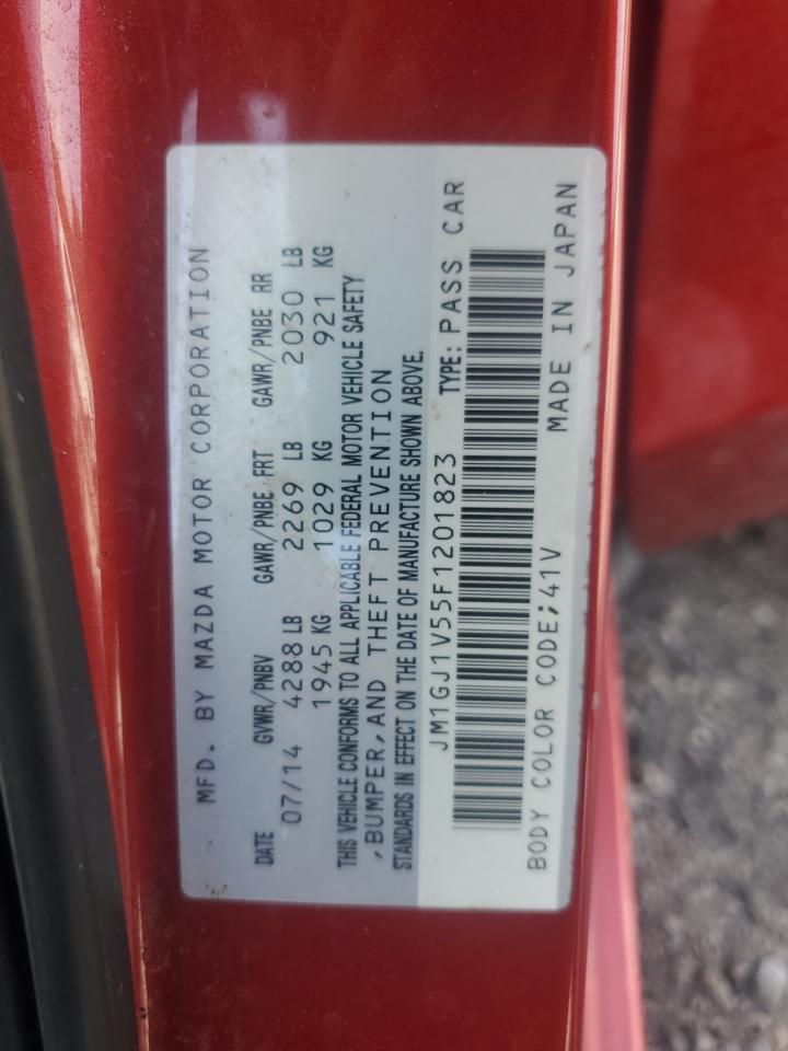 2015 Mazda 6 Touring VIN: JM1GJ1V55F1201823 Lot: 66512635