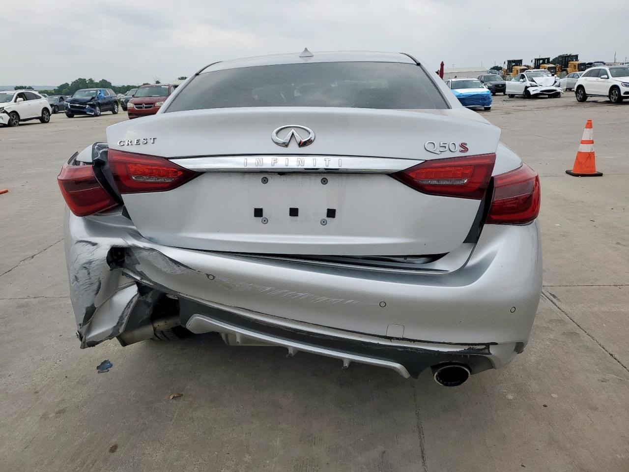 2019 Infiniti Q50 Red Sport 400 VIN: JN1FV7AP2KM780176 Lot: 54741155