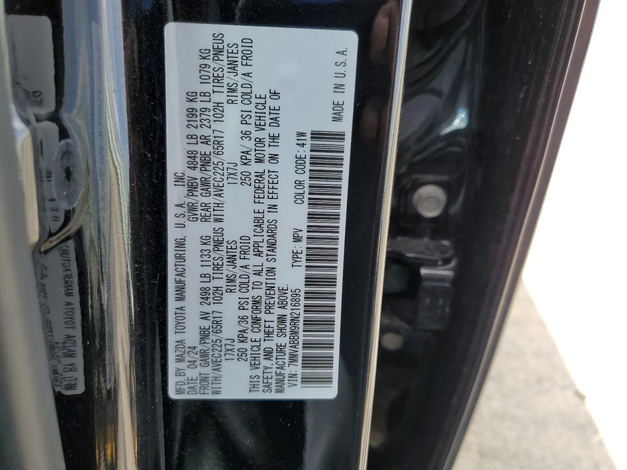 2024 Mazda Cx-50 Preferred VIN: 7MMVABBM9RN216895 Lot: 54619495