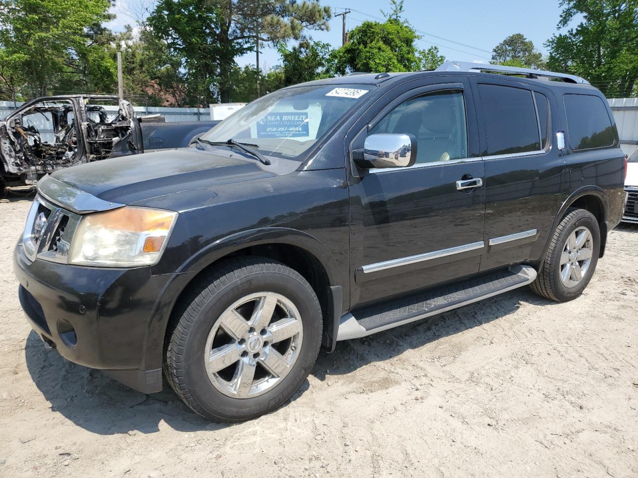 2012 Nissan Armada Sv للبيع في Hampton، VA - Burn