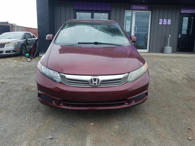 Sedans HONDA CIVIC 2012 Burgundy