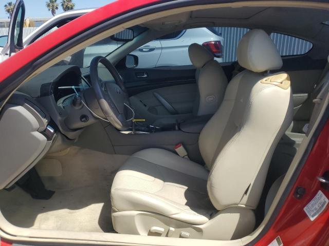  INFINITI G37 2012 Red