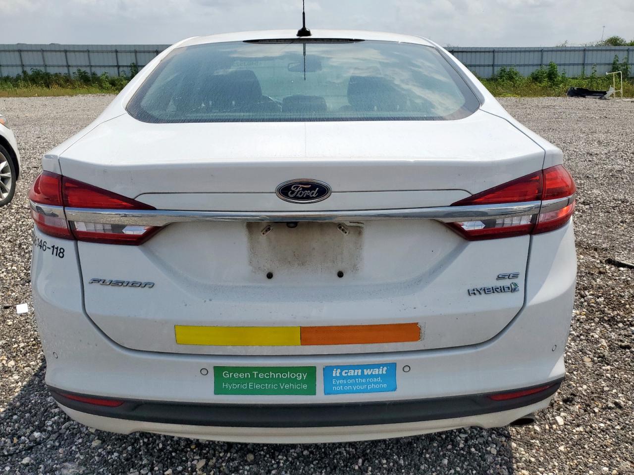 2018 Ford Fusion Se Hybrid VIN: 3FA6P0LU3JR171689 Lot: 54035235