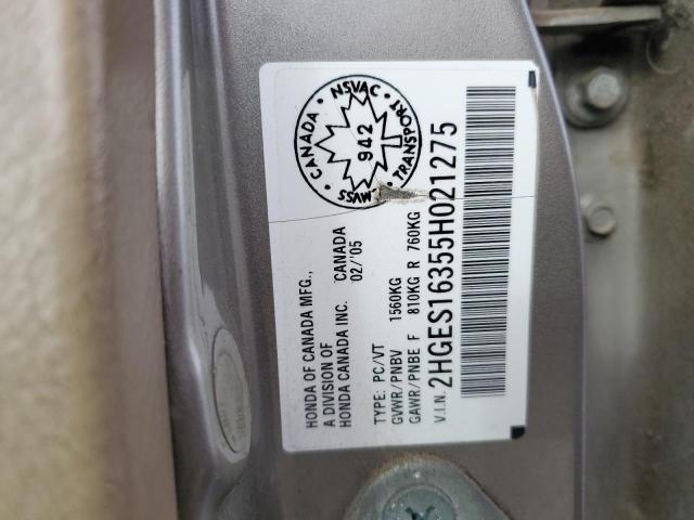 2005 HONDA CIVIC DX VP  