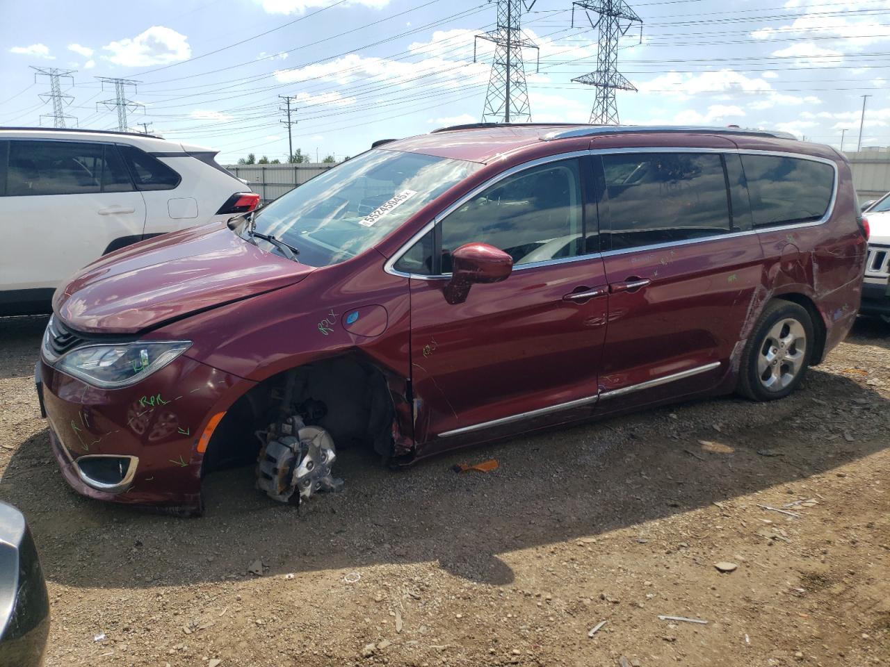2018 Chrysler Pacifica Hybrid Touring L de vânzare în Elgin, IL - All Over