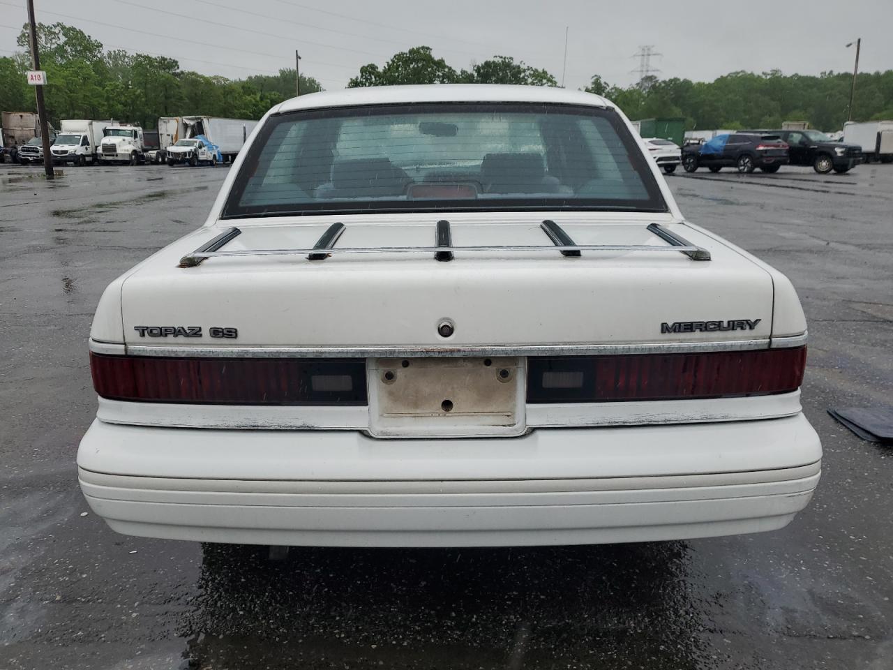 1992 Mercury Topaz Gs VIN: 2MEPM36U1NB611321 Lot: 56950595