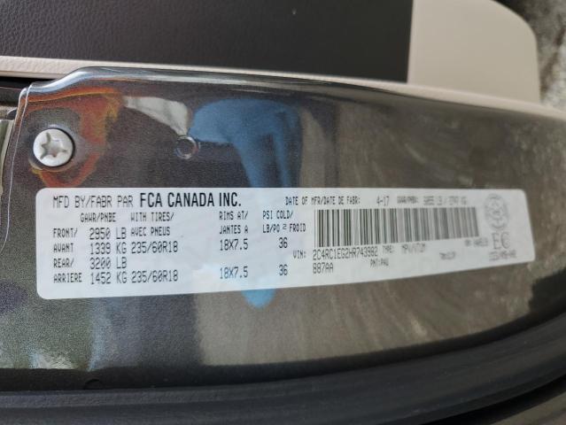 2017 CHRYSLER PACIFICA TOURING L PLUS  