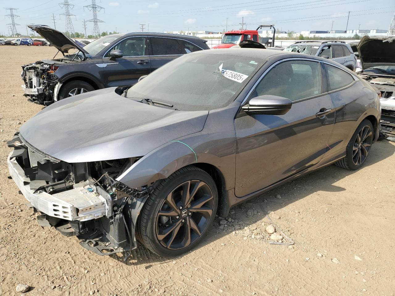 2020 Honda Civic Sport en Venta en Elgin, IL - Front End