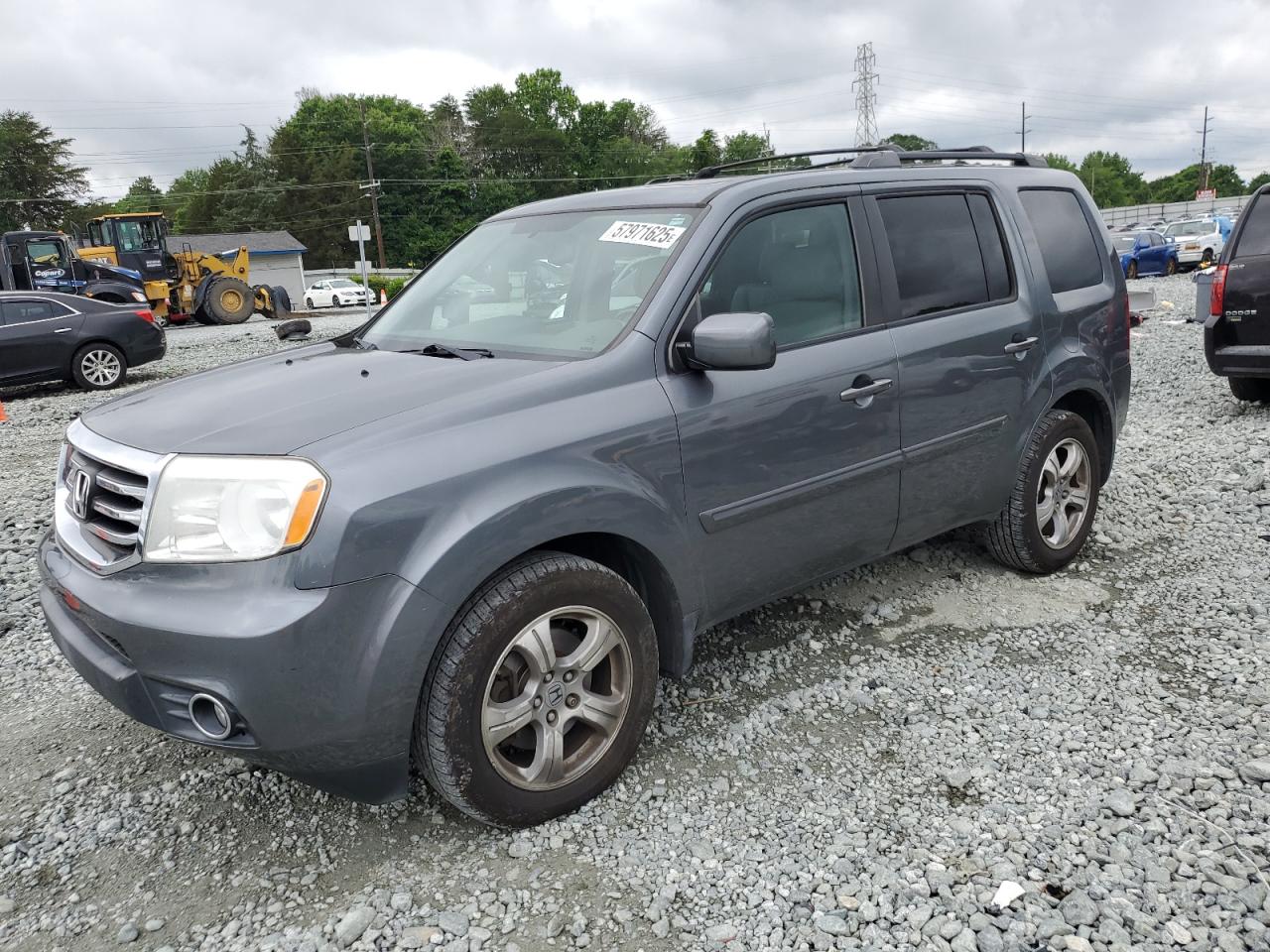 2013 Honda Pilot Exl na sprzedaż w Mebane, NC - Side