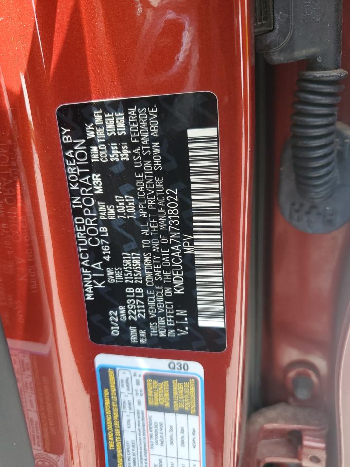 2022 Kia Seltos S VIN: KNDEUCAA7N7318022 Lot: 57513535